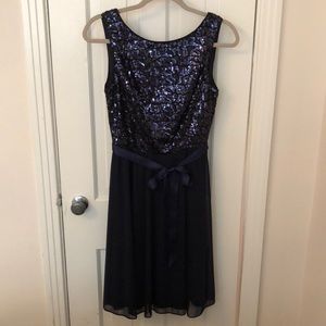 Jessica Howard | Navy Blue Sequins Dress